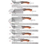 7-Piece Damascus-Style Kitchen Knife Set