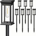 8-Piece Solar Outdoor Garden Light Set