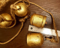 Vintage Rustic Cow Bell Cluster from India