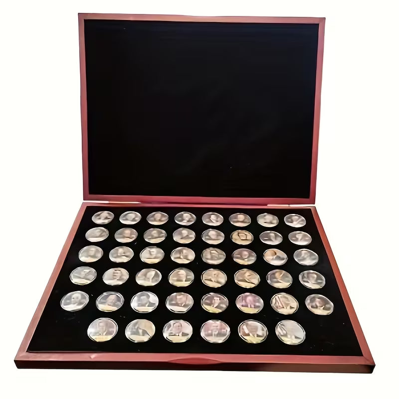 Collection Set of Presidential Commemorative Coins with Box