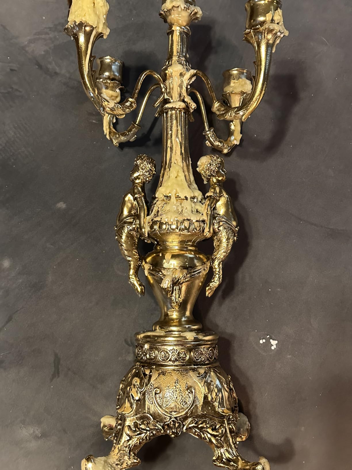 Grande Chateau Beaumont Gold Finish Candelabra