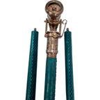 Victorian-Style Walking Stick with Brass Telescope
