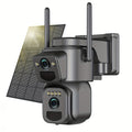 2K Wi-Fi Solar Security Camera with Spotlight