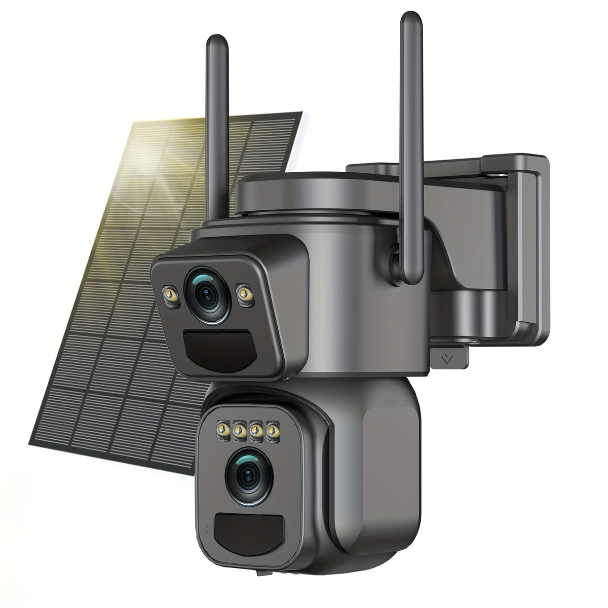 2K Wi-Fi Solar Security Camera with Spotlight