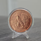 Collectible Liberty Half Dollar Pure .999 Copper