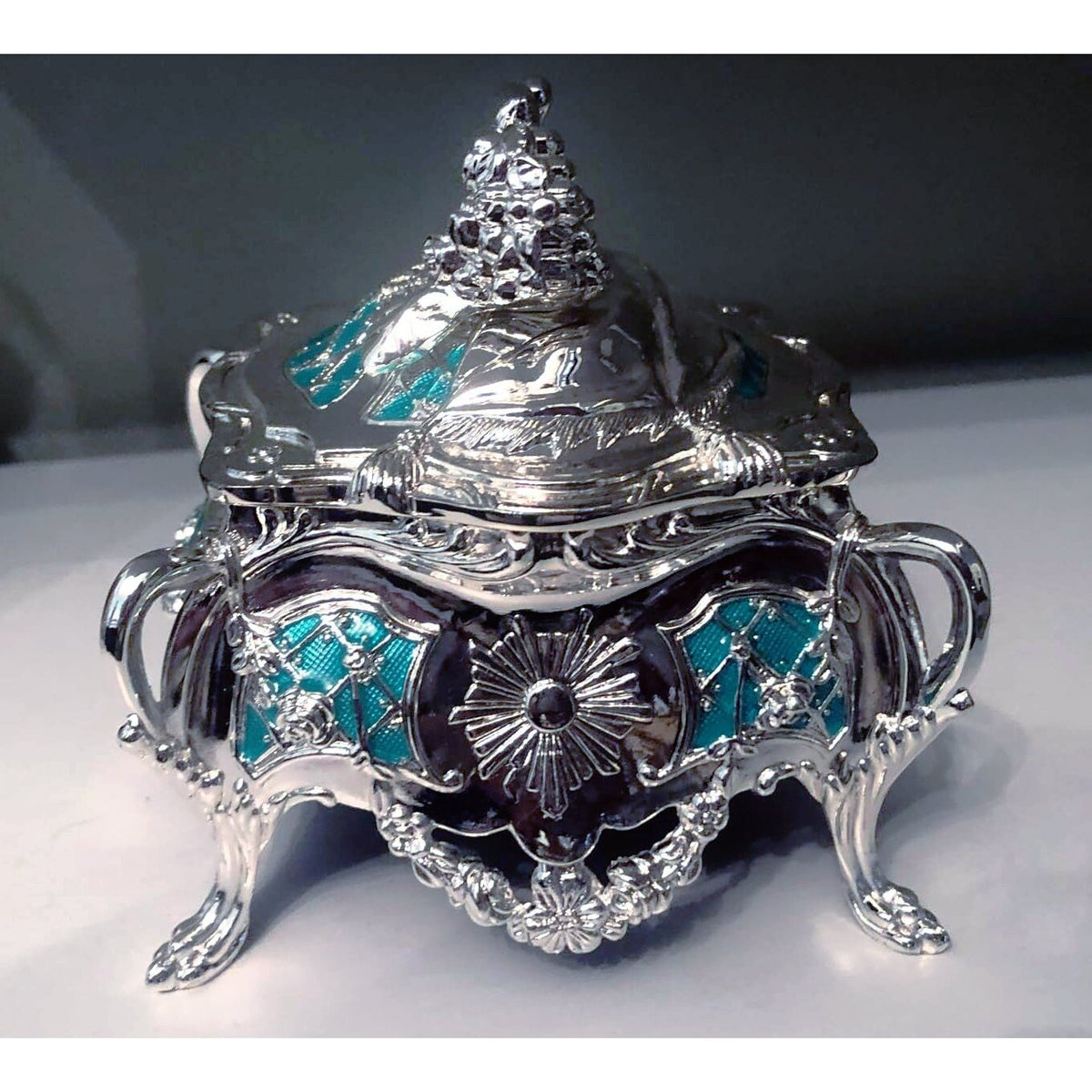 Metal Jewelry Trinket Box Keepsake