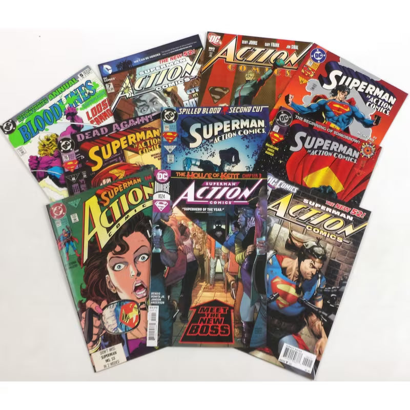 Marvel Comics 10-Book Mystery Bundle With Signed Comic