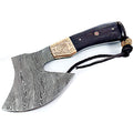 Hand Forged Damascus Steel Bearded Axe