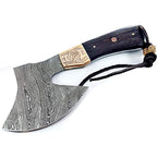 Hand Forged Damascus Steel Bearded Axe