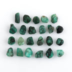 Lot of 10 Natural Emerald Crystal Rough Gemstones