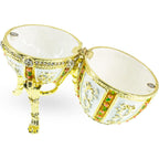 Imperial-Style Egg Trinket Box with Crystal Accents