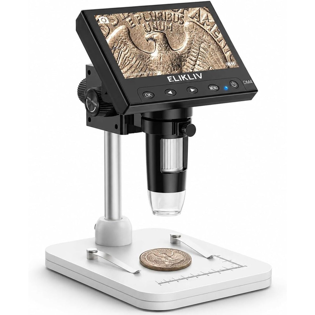 Digital Microscope 1000x with 4.3 Inch Screen