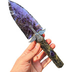 Handcrafted Amethyst Crystal Arrowhead Knife