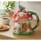 Hello Kitty and Friends Mushroom House Ceramic Teapot