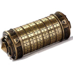 Da Vinci Code Style Cryptex Puzzle Box with Hidden Compartment