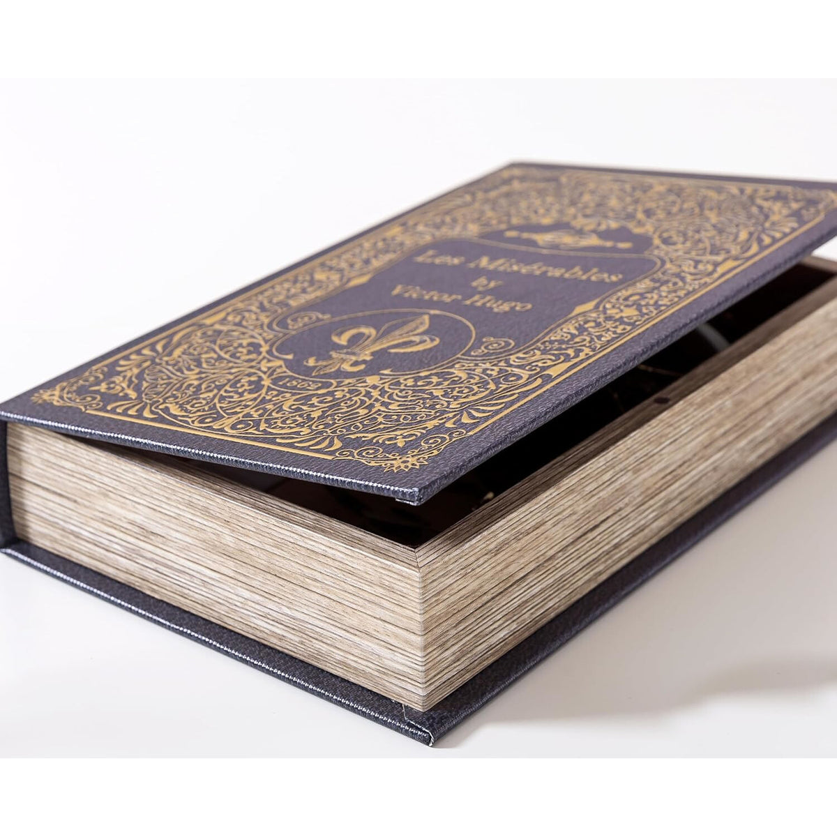 Vintage Style Book Storage Box with Hidden Compartment