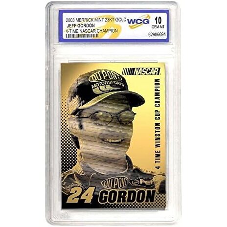 Jeff Gordon Laser Line Gold Limited Edition Graded Mint