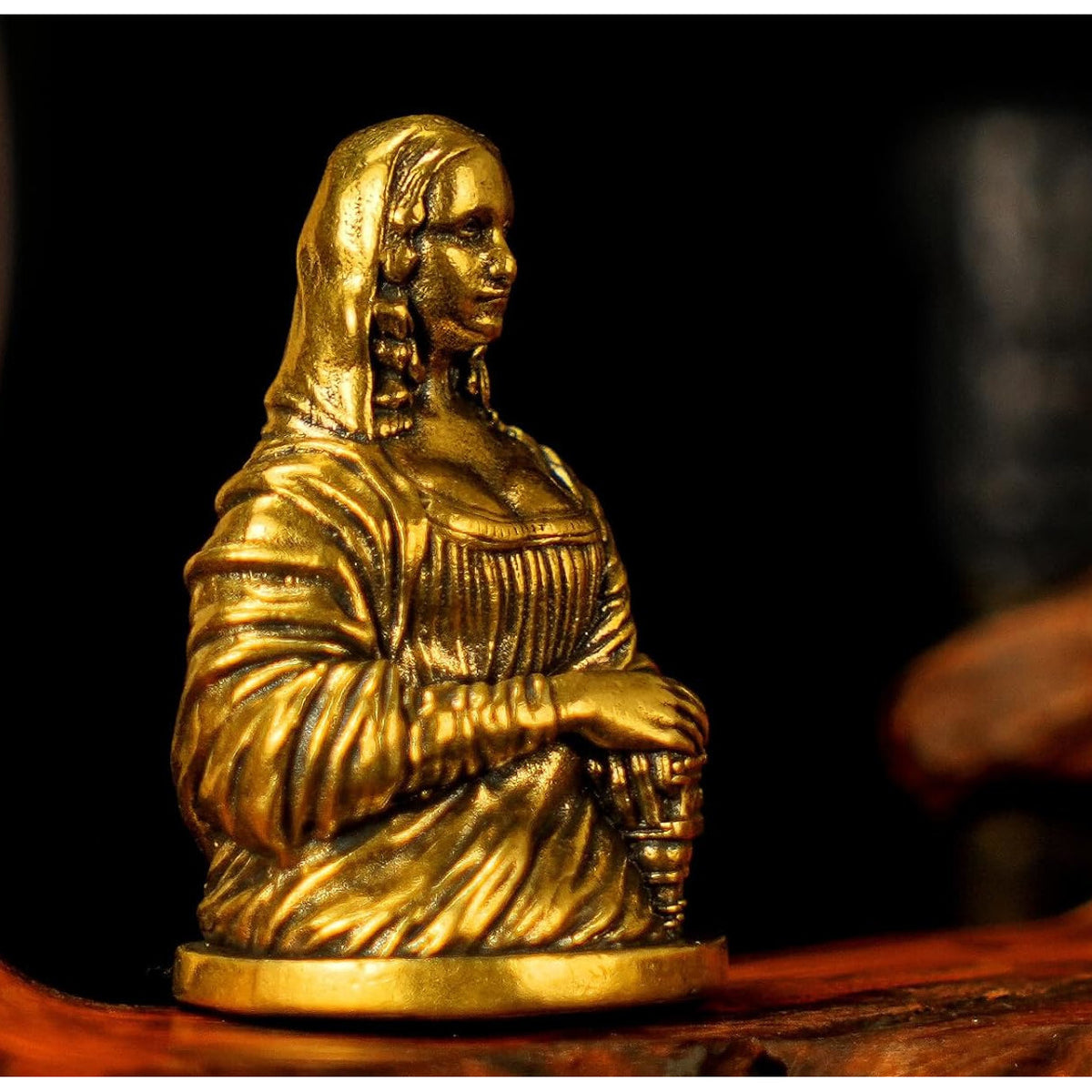 Solid Brass Mona Lisa
