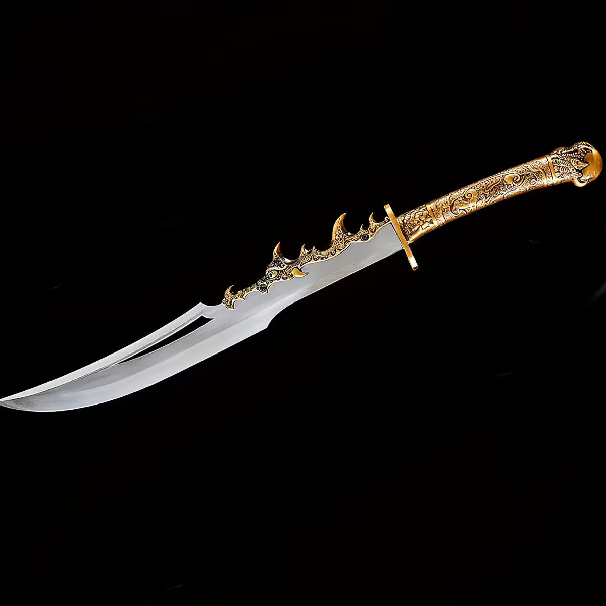 Hand-Forged Chinese Dao Sword with Dragon Handle