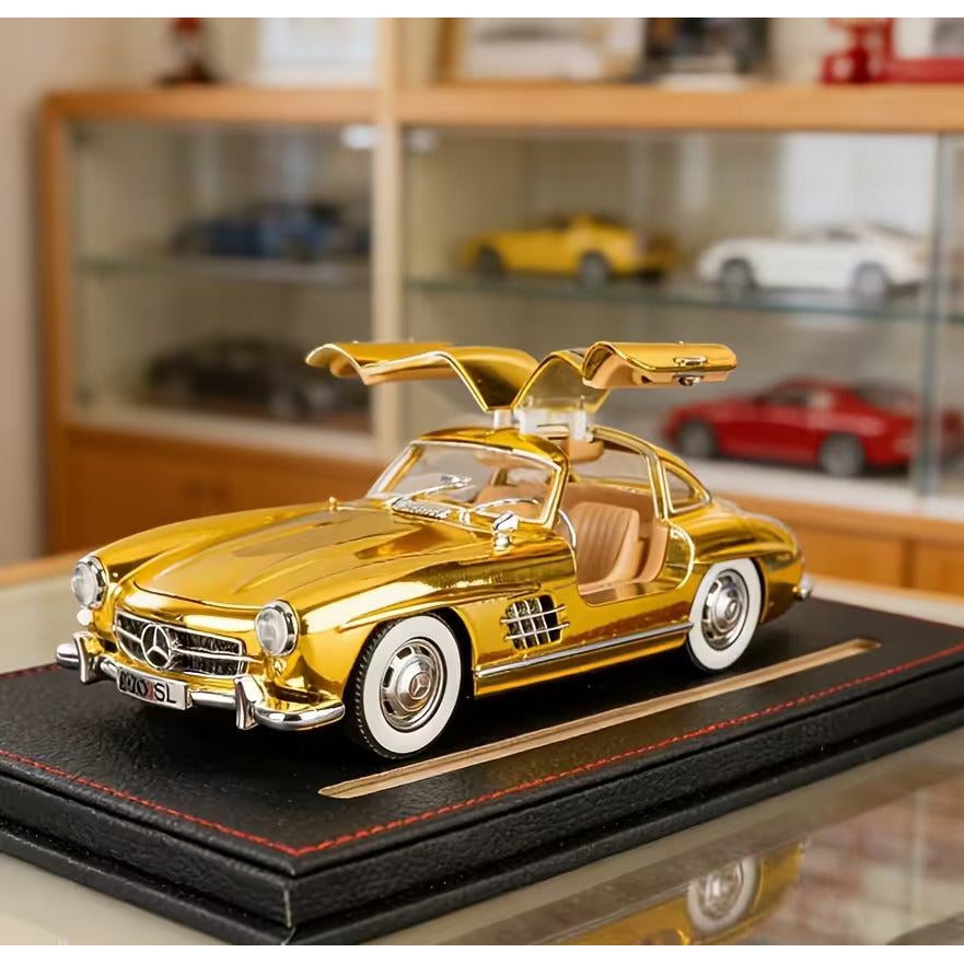 Gold Mercedes-Benz Gullwing Diecast Model