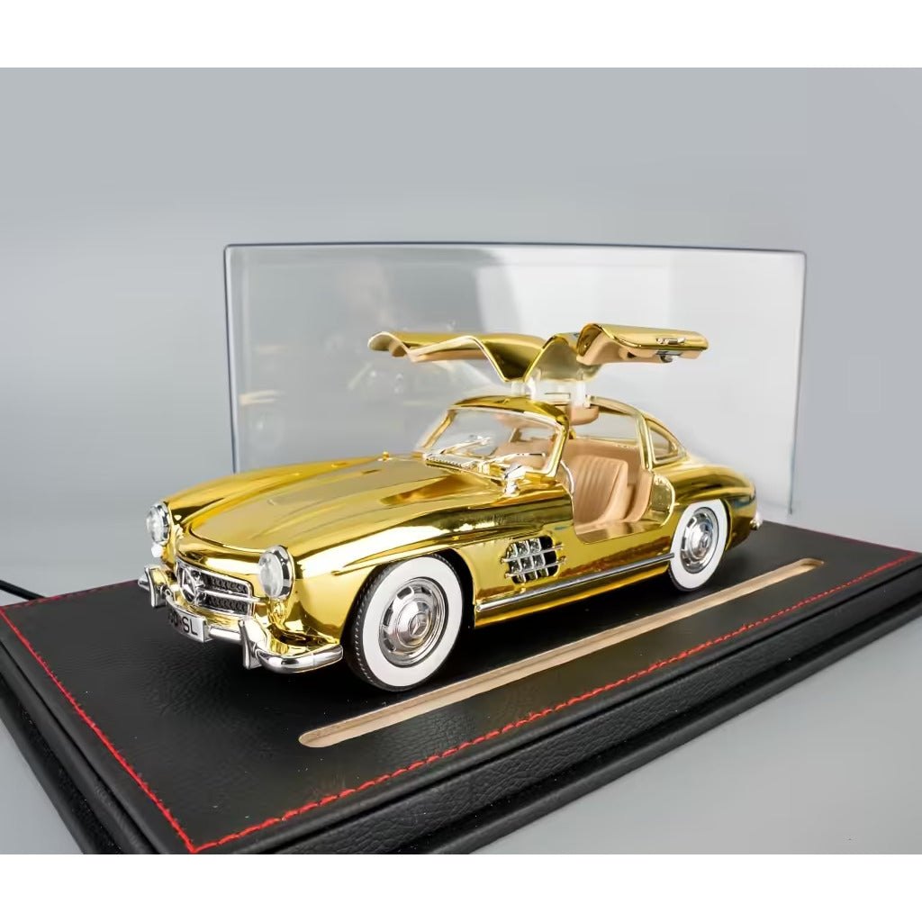 Gold Mercedes-Benz Gullwing Diecast Model