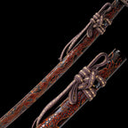 Red Samurai Sword with Dragon Sheath