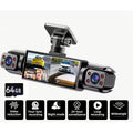 360° HD Dash Camera System with Quad View Recording