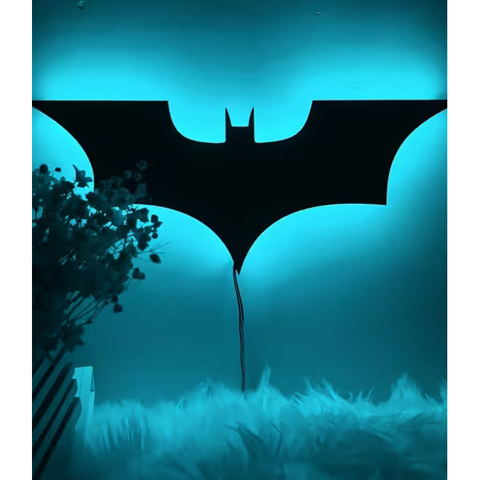 Batman Sign Neon Wall Light with Remote Control