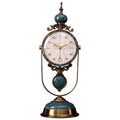 European Table Clock with Shell Dial