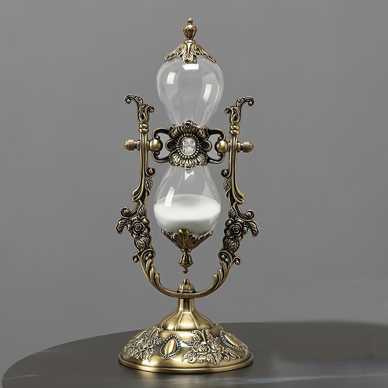 Vintage-style Rotating Brass Sand Timer