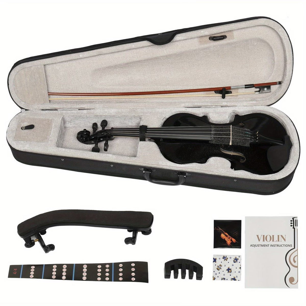 Full-Size Violin Set with Case and Accessories