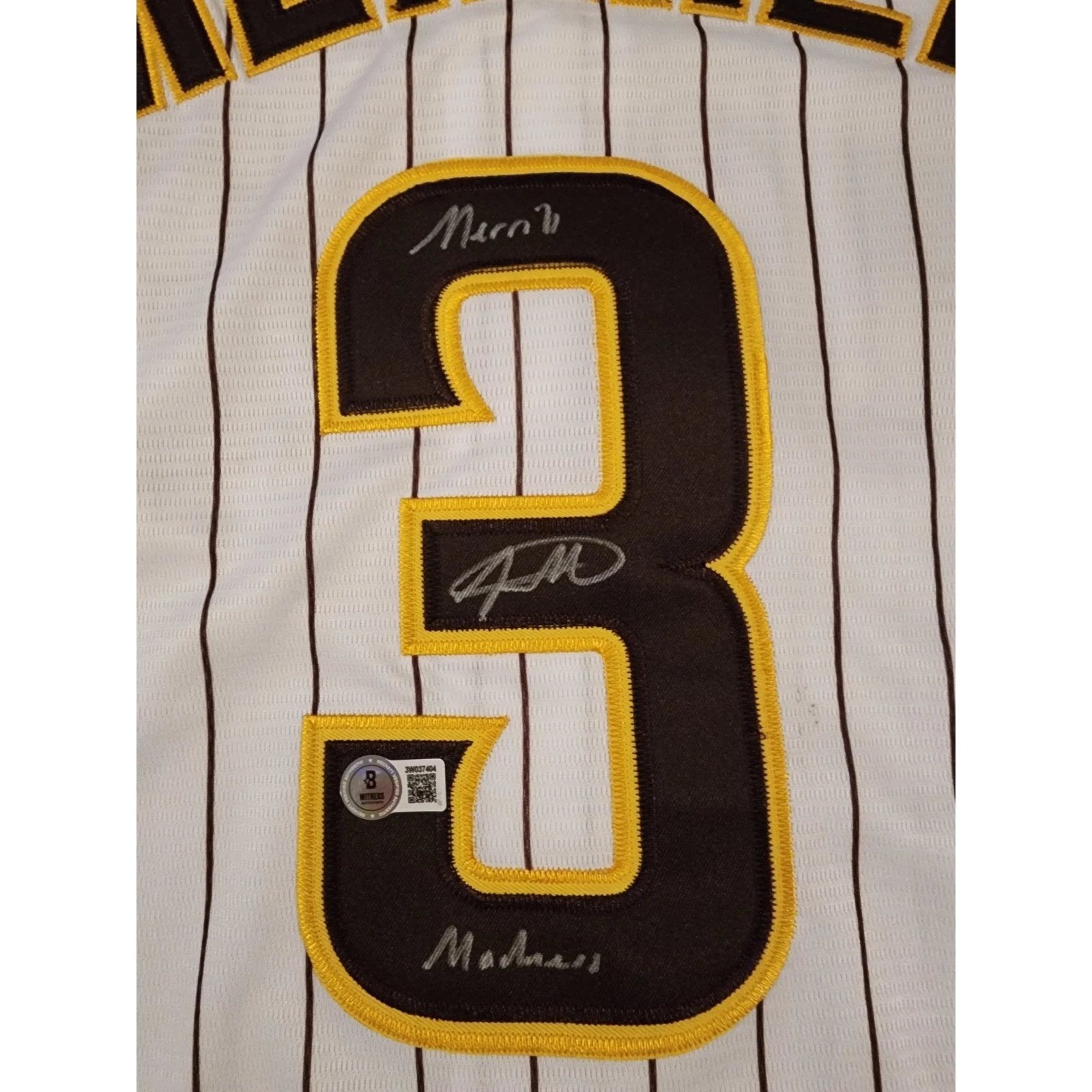 Jackson Merrill Autographed San Diego Padres Jersey