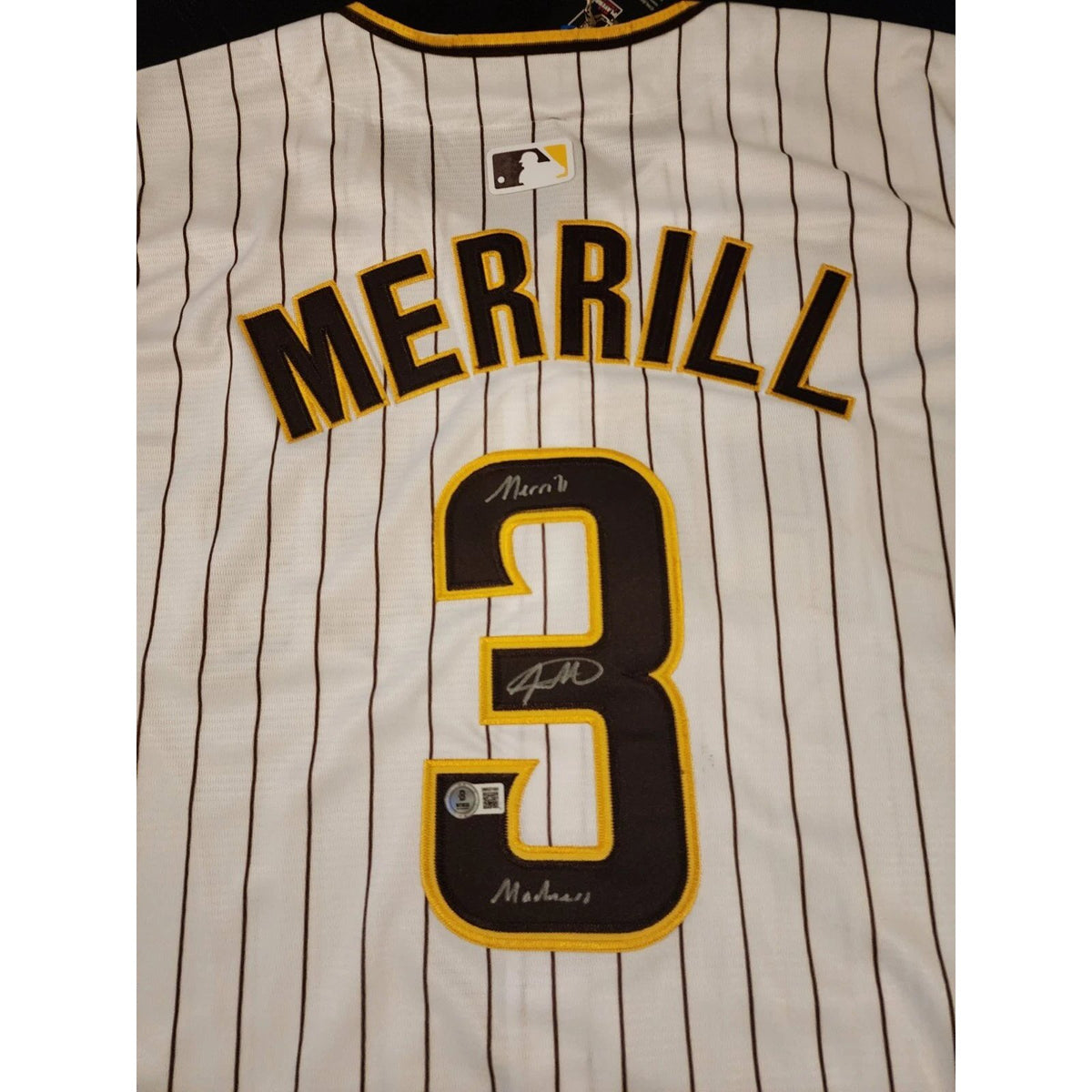 Jackson Merrill Autographed San Diego Padres Jersey