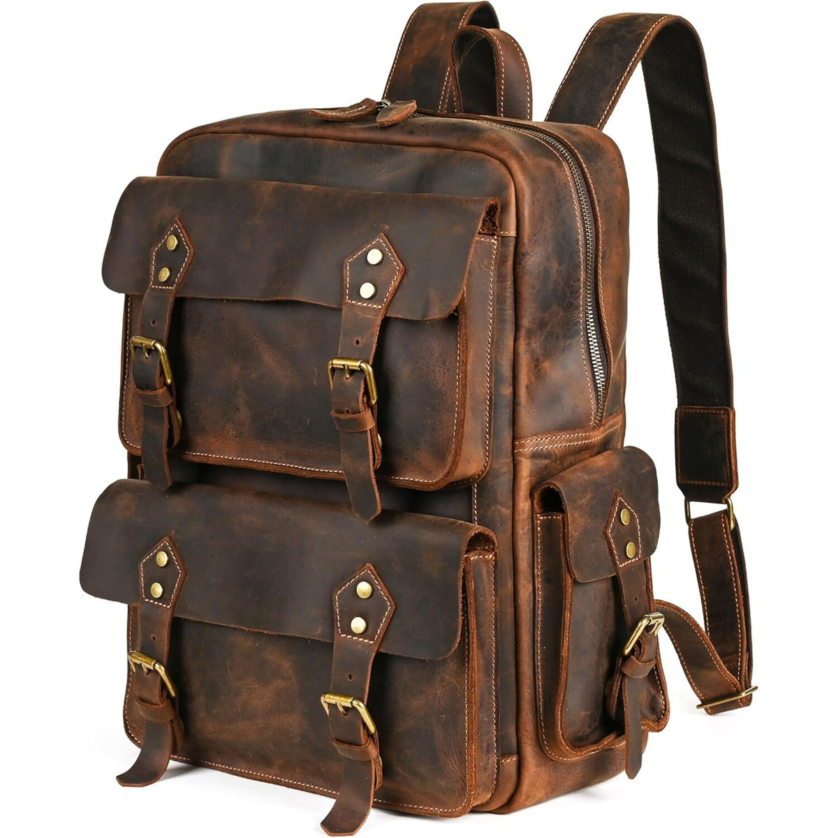 Crazy Horse Leather Backpack