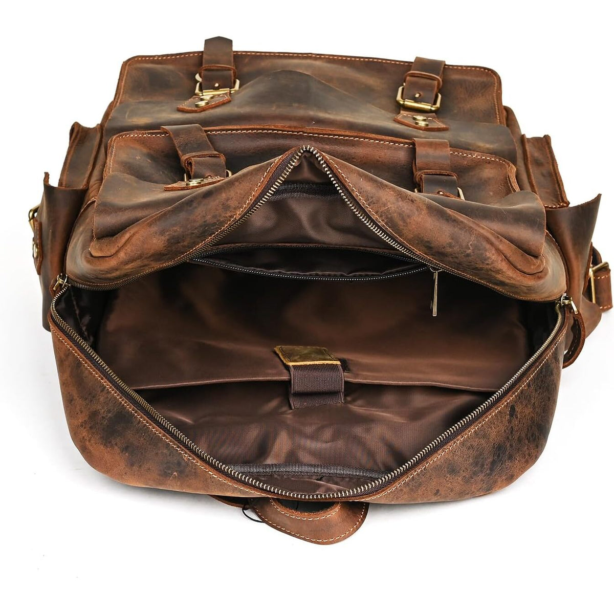 Crazy Horse Leather Backpack