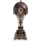Hot Air Balloon Clock Cold Cast Bronze