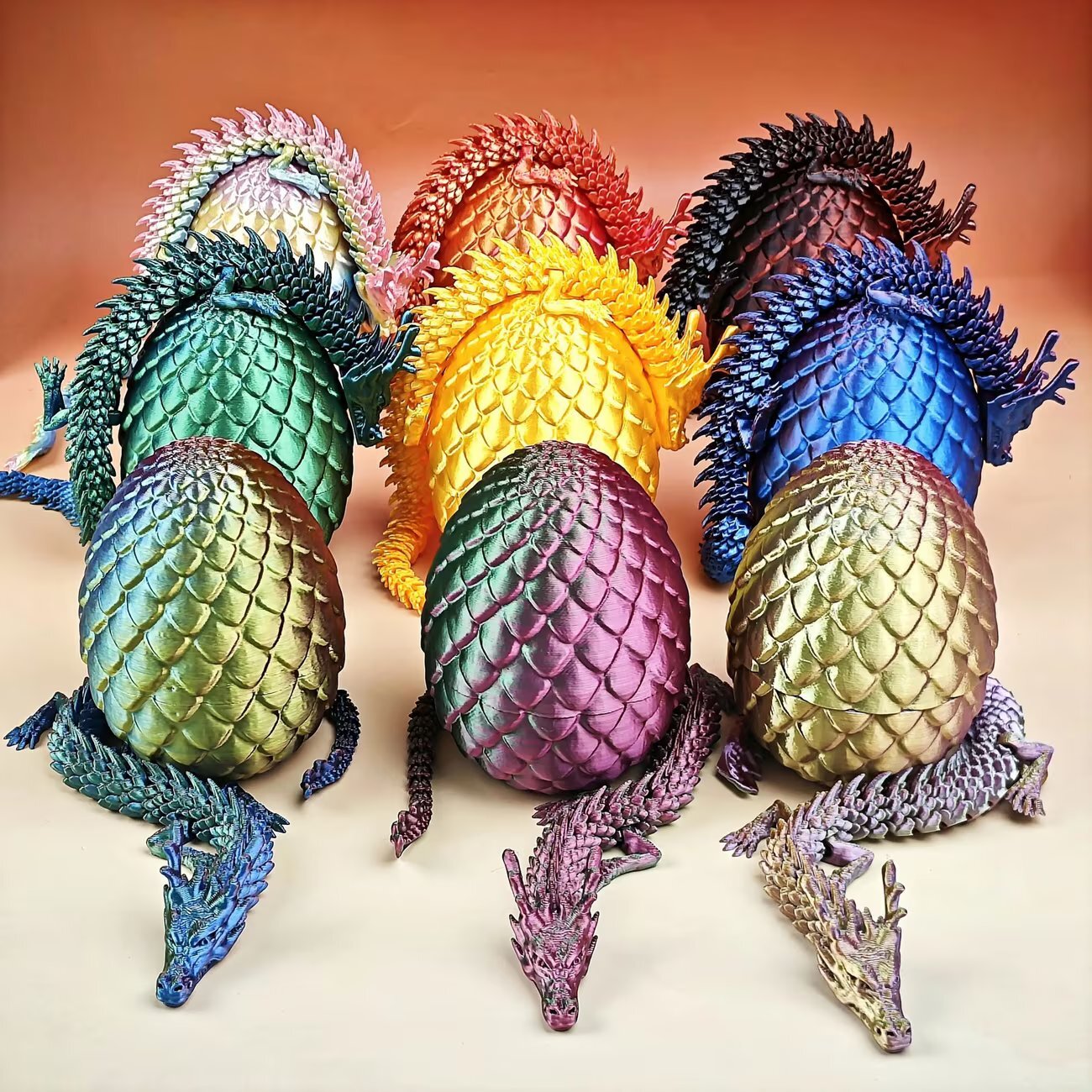 12-Piece Crystal Dragon Egg Collection