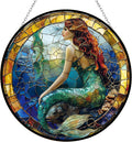 Mermaid Stained Glass Suncatcher