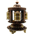 Tibetan Prayer Wheel with Ashtamangala