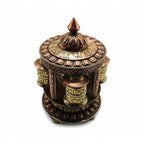 Tibetan Prayer Wheel with Ashtamangala