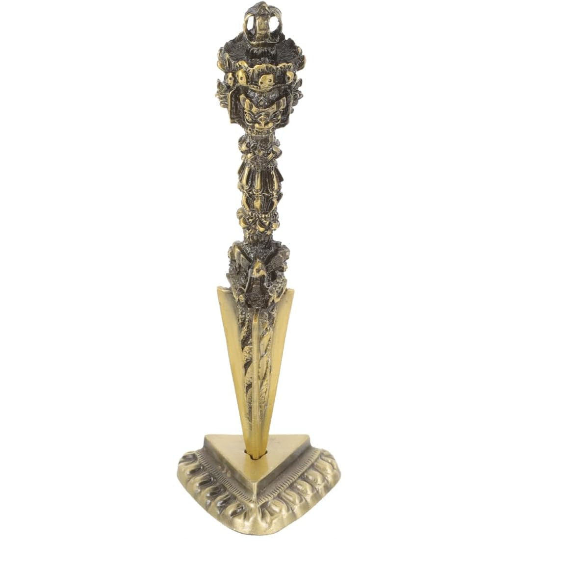 Tibetan Vajra Dorje Brass Ritual Scepter