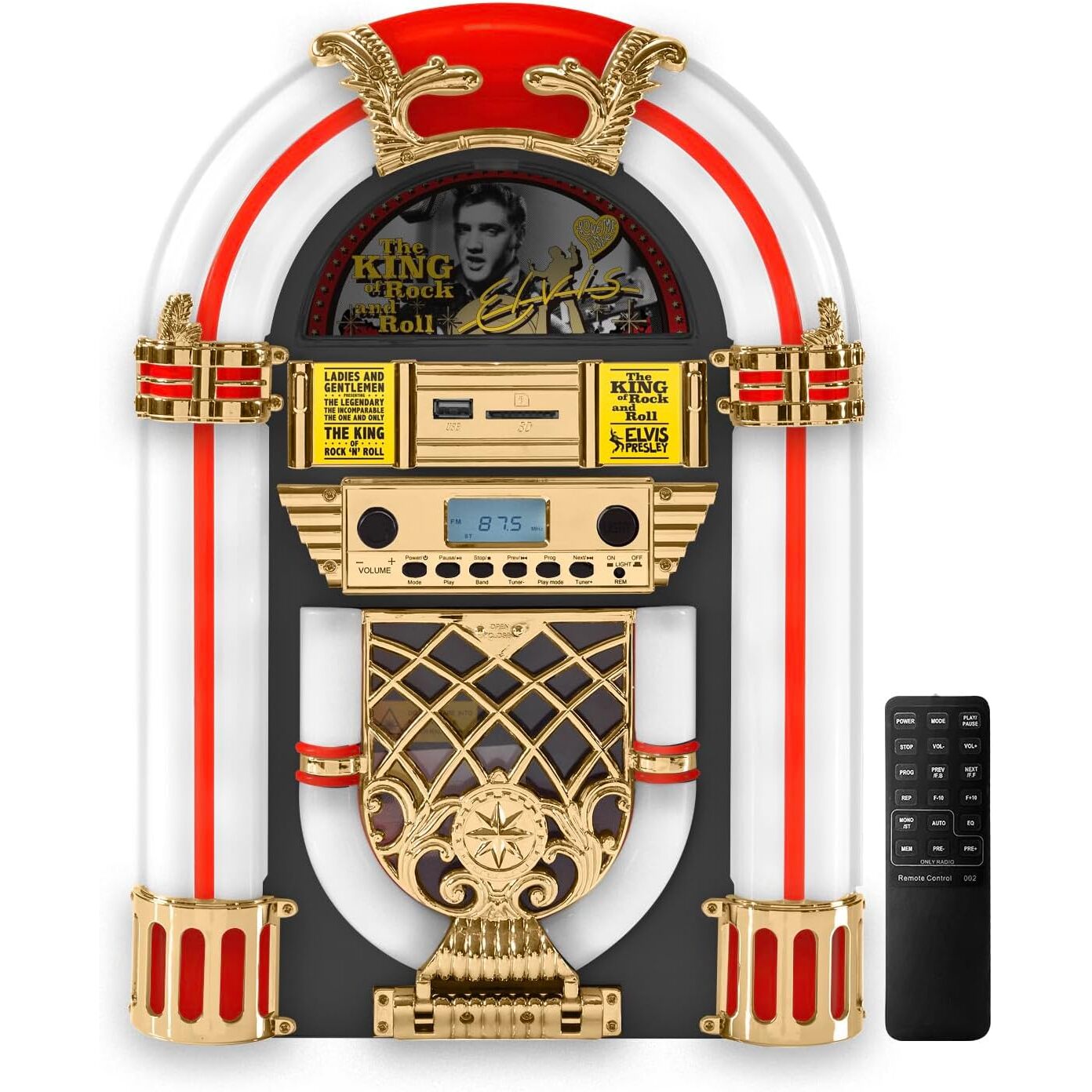 Retro Mini Jukebox CD Player Bluetooth Speaker