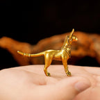 Solid Brass Bastet Egyptian Cat