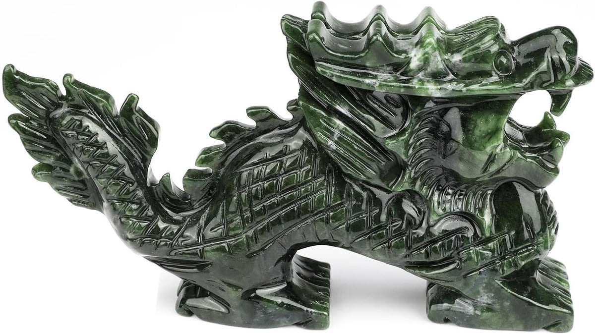Hand-Carved Jade Dragon