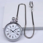 Full Copper Mechanical Pocket Watch with 24-Hour Subdial