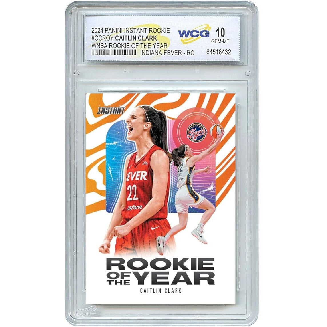 Caitlin Clark Rookie of the Year GEM Mint 10