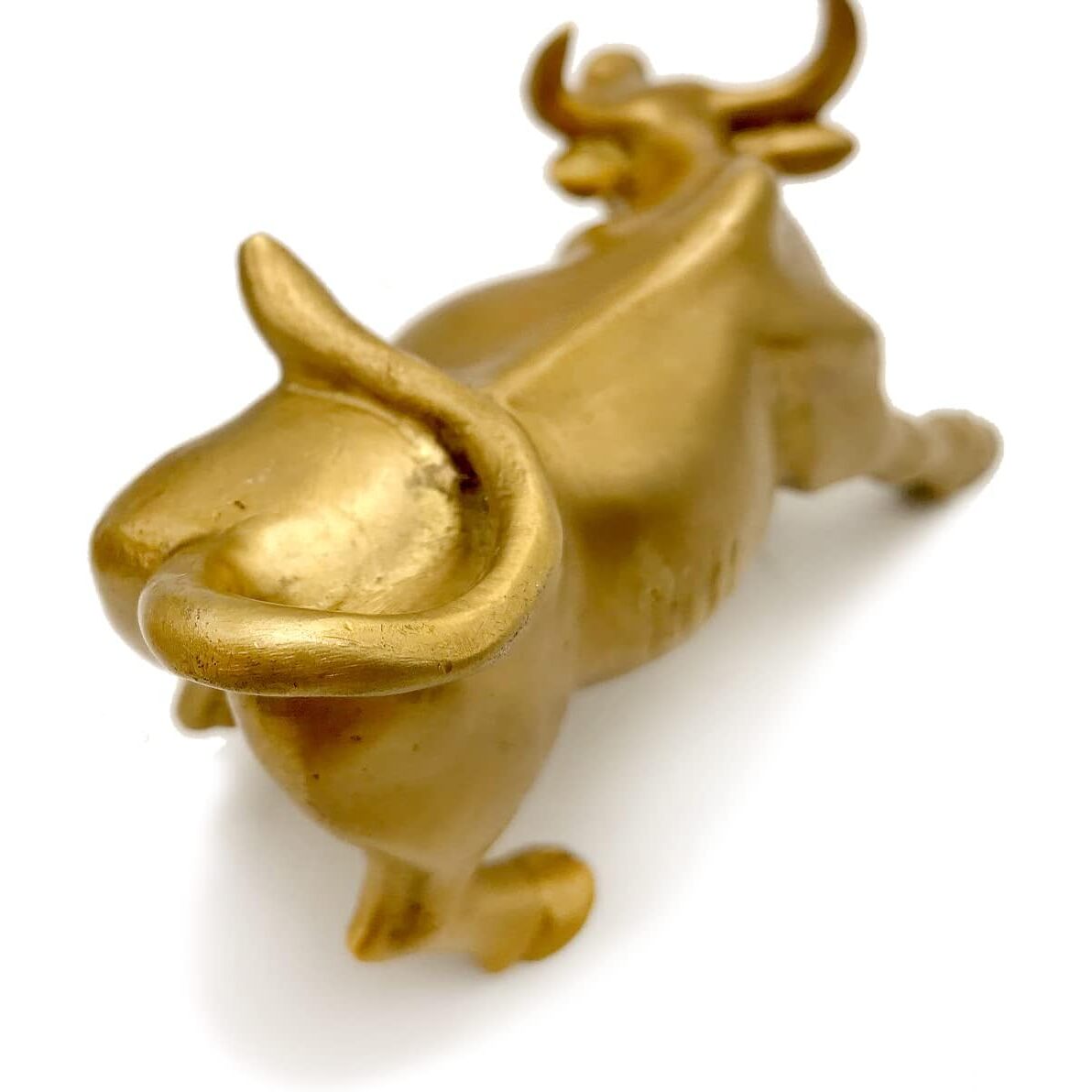 Brass Wall Street Bull Feng Shui Wealth & Prosperity