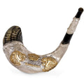 Lions & Crown Silver-Plated Ram Shofar