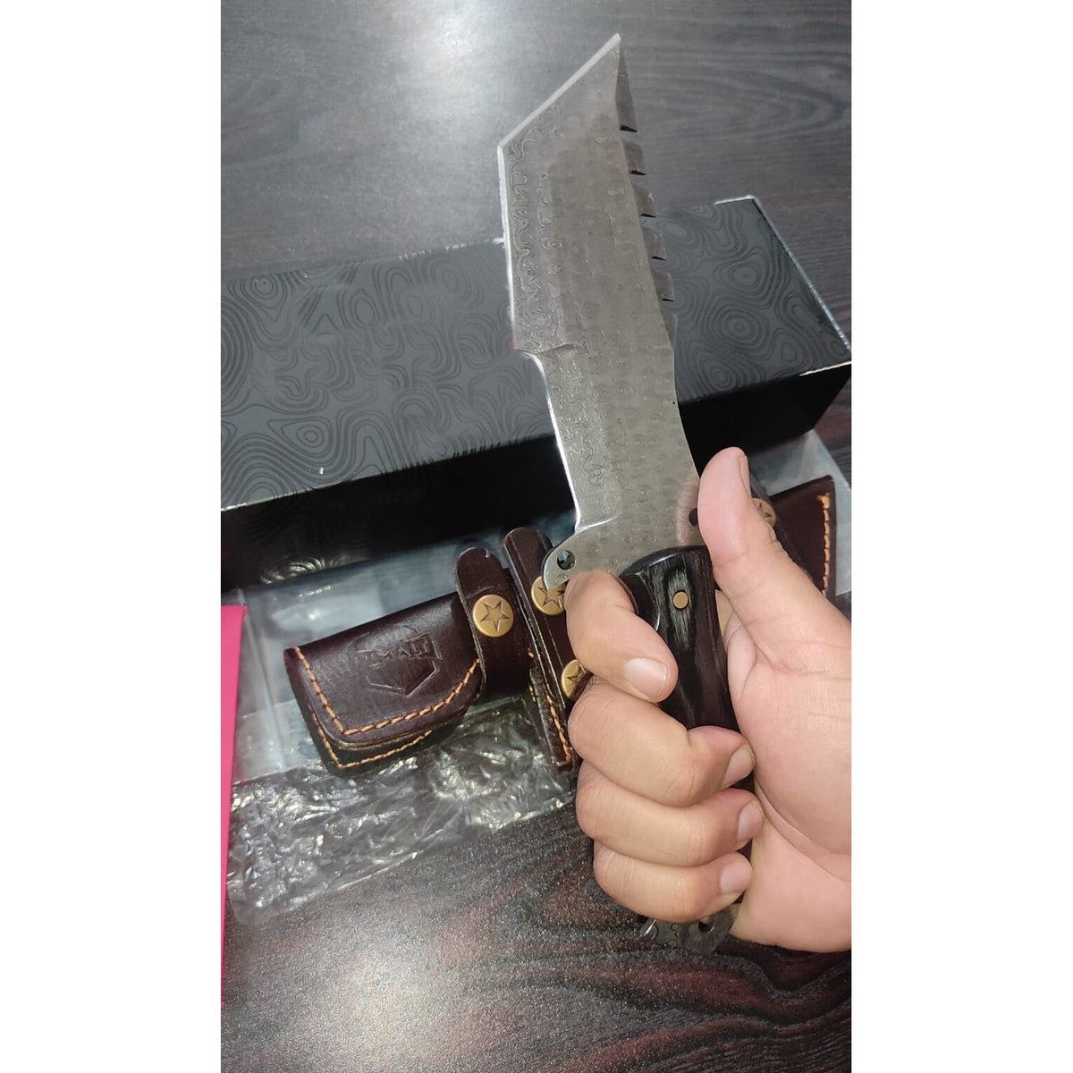 Handmade Damascus Tracker Knife Survival Knife