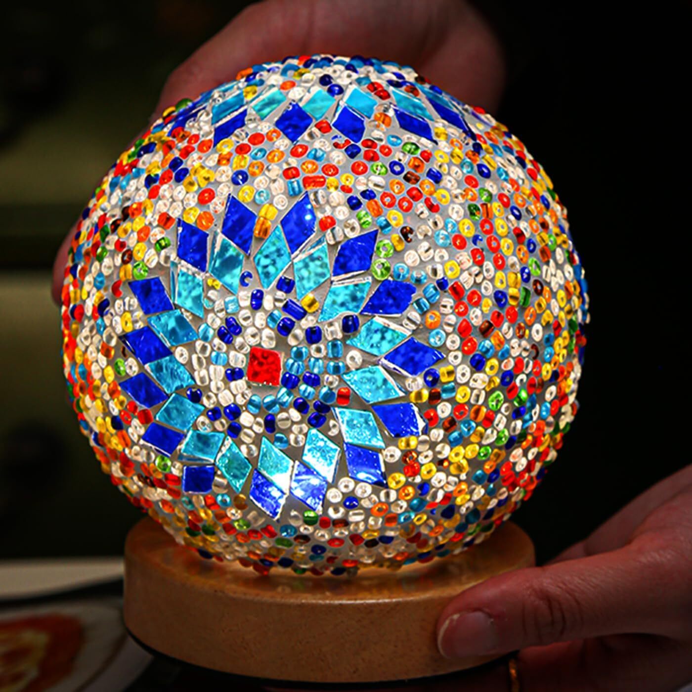 Turkish Mosaic Glass Table Lamp